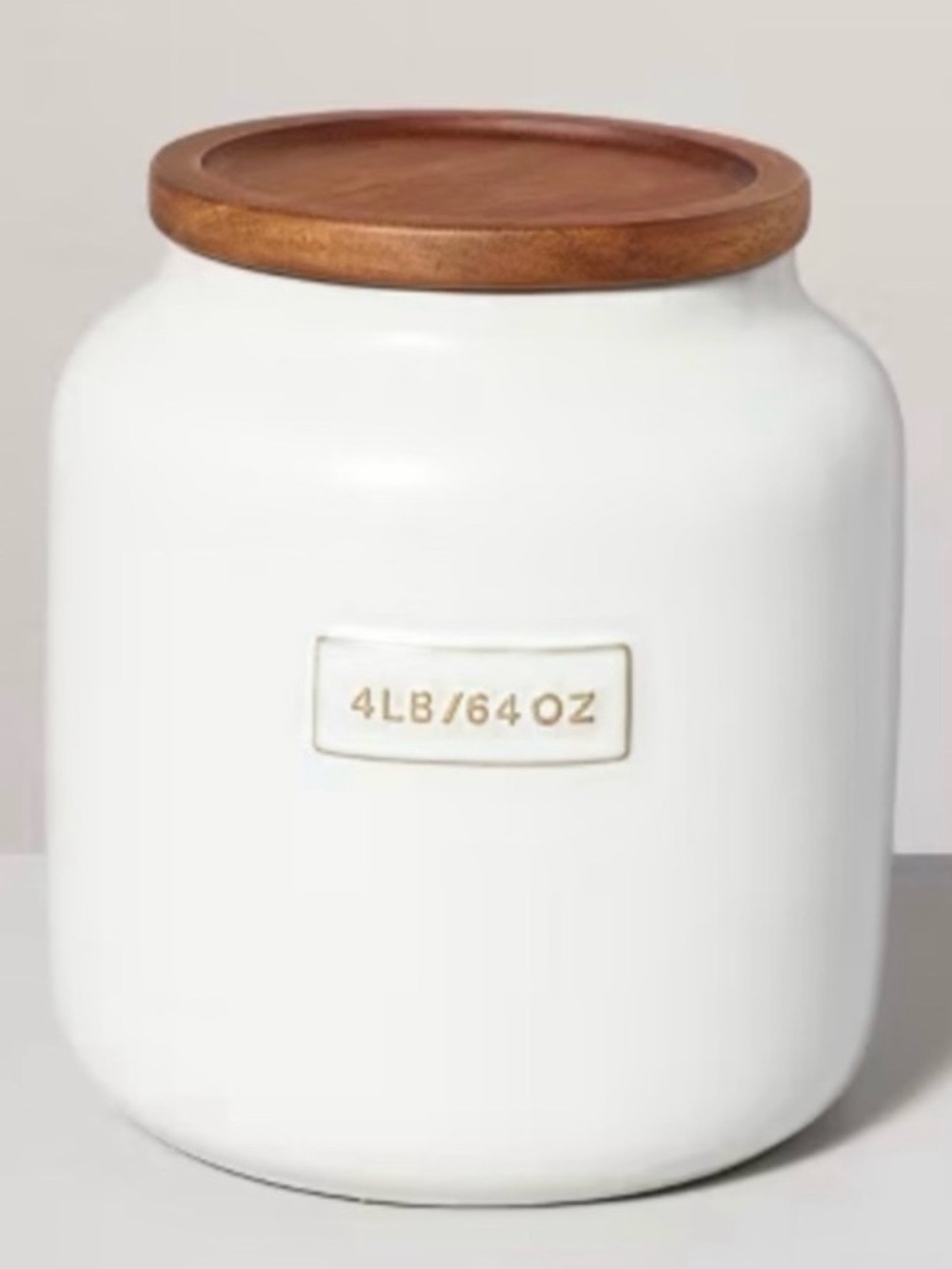 Hearth & Hand 64oz Dry Goods Stoneware
Canister with Wood Lid